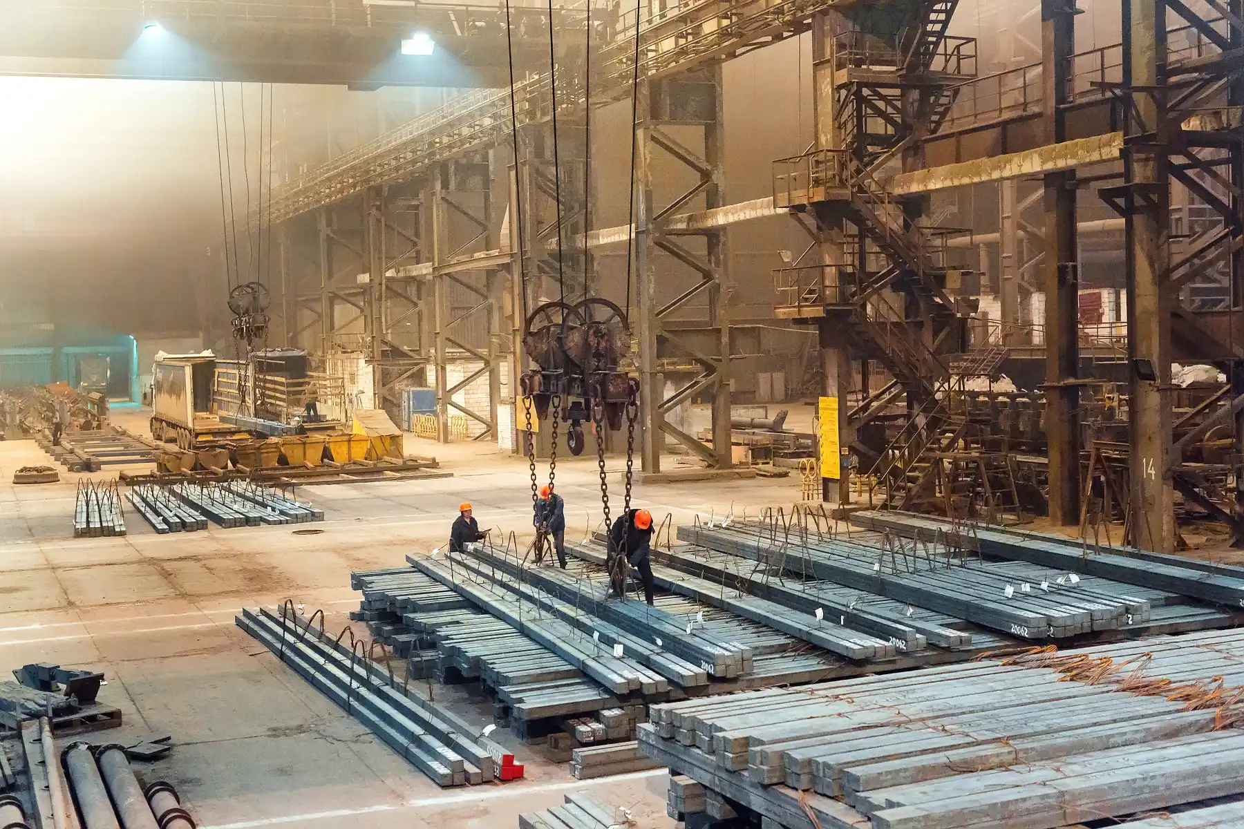 steel factory background image